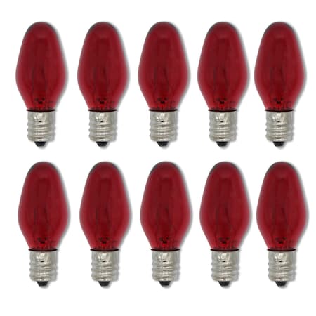 Replacement For BATTERIES AND LIGHT BULBS 7C7R INCANDESCENT C SHAPE 10PK